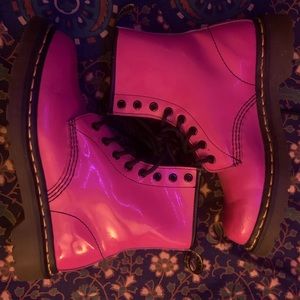 NEON PINK DOC MARTENS GOOD CONDITION